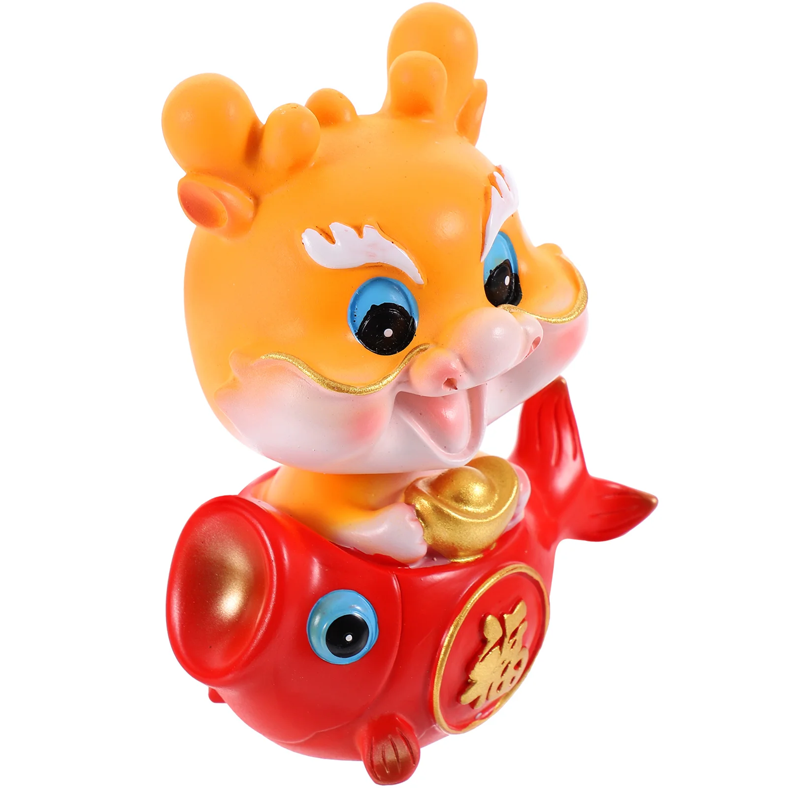 

Chinese Zodiac Zodiac Dragon Figurine Decoration Decoration Decoration Head Shaking Cartoon Dragon Statue Tabletop Dashboard