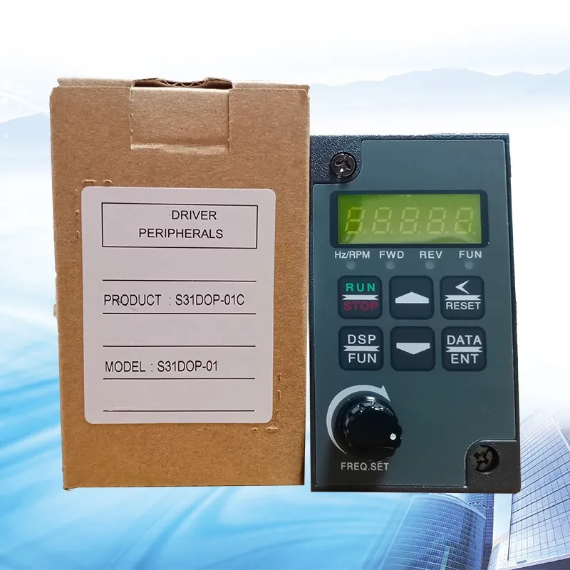 

New S31DOP-01C operation panel button speed control display