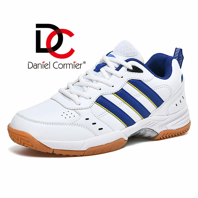 Outdoor new anti-skid lace up badminton shoes tennis shoes double shoes breathable shock absorption sports training men's shoes