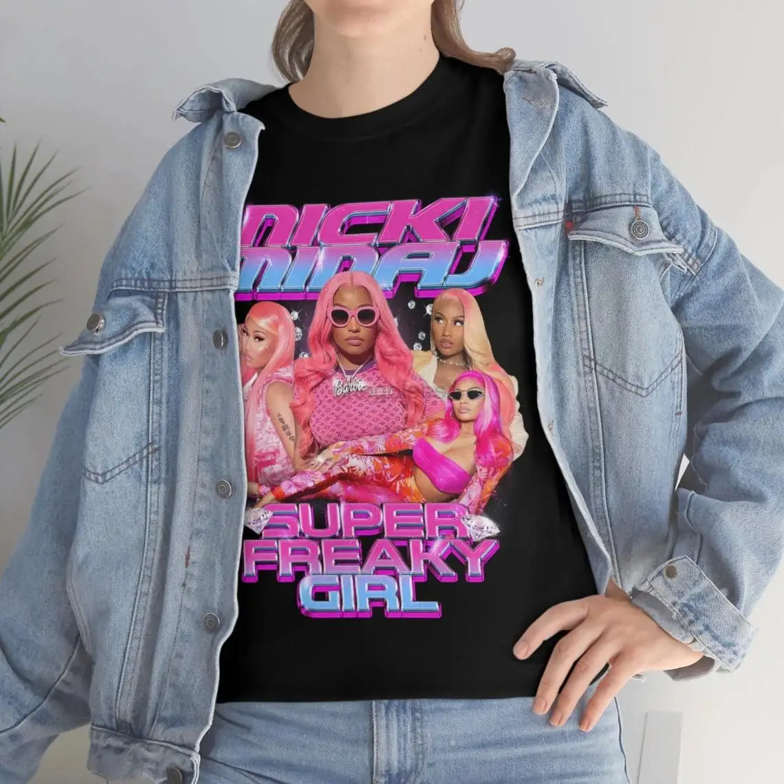 Футболка Nicki Minaj футболка в стиле хип-хоп женская рубашка рэпера Y2K Винтажная Rave -