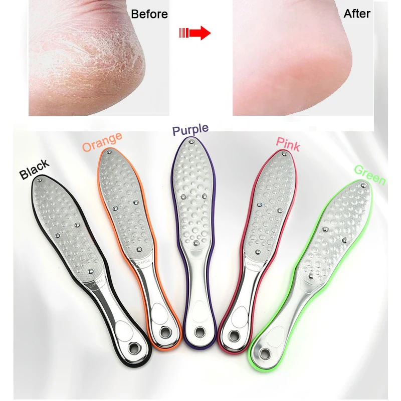 

Pedicure Foot Massage Care Tools Foot File Rasps Callus Dead Skin Remover Professional Stainless Steel Double Sides Files