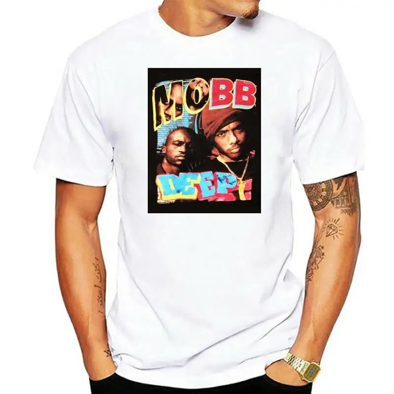 

Mobb Deep Rap Tee Unisex T Shirt Festival Vintage Hip Hop Fashion Queens Casual Print Fashion Tee Shirt