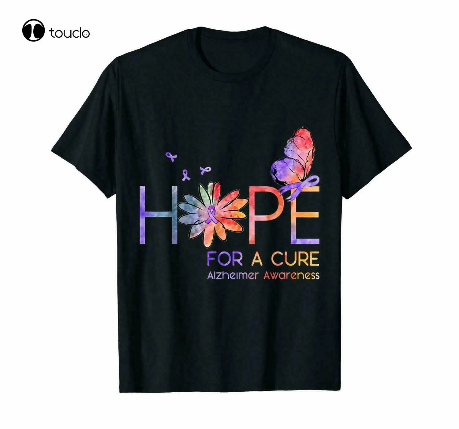 

Hope For A Cure Awareness Support Disease Funny Black T-Shirt S-5Xl Tee Shirt Fashion Funny New Xs-5Xl Halloween Christmas Gift