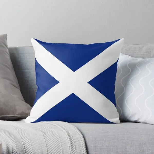 

Scottish Flag Pillow Scotland Cushion Printing Throw Pillow Cover Car Decorative Square Case Hotel Bedroom Pillows not include