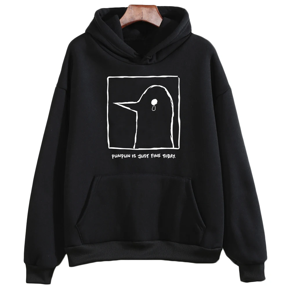 

Oyasumi Punpun Duck Hoodies Streetwear Spring & Autumn Kawaii/Cute Manga/Comic Anime Graphic Sweatshirt Girls Fleece Casual Soft