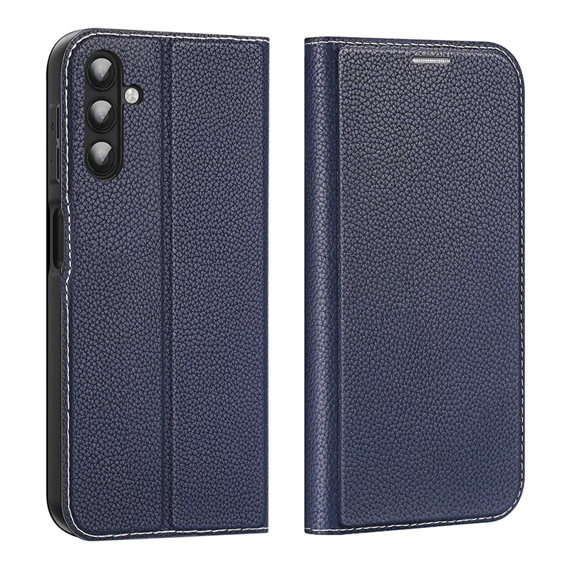 Dux Ducis Luxury Genuine Litchi Grain Leather Wallet Case For Samsung Galaxy A14 S23 Plus Ultra 5g Card Holder Comfortable Cover