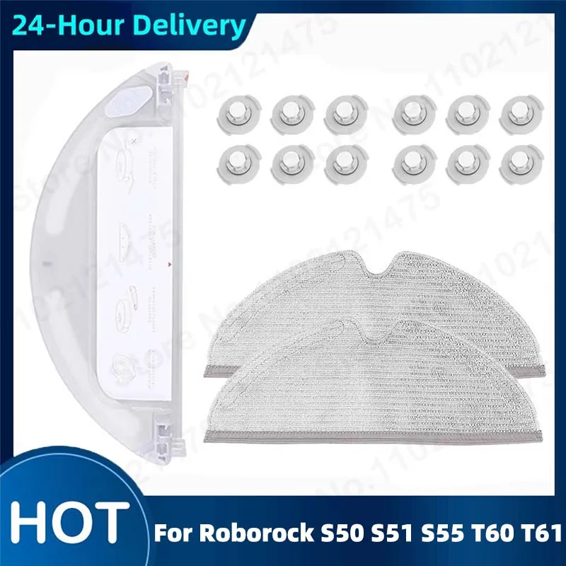 

Water Tank Filter Mop Accessories For Roborock S5 S50 S51 S55 S6 S60 S65 E25 E35 E20 C10 T4 T6 Robot Vacuum Cleaner Spare Parts