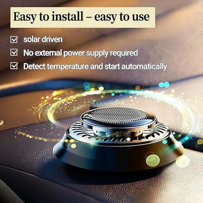 Солнечная автомобильная ароматерапия солнечный автоматический вращающийся
