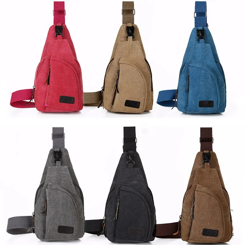 

Men Shoulder Bags Canvas Waist Packs Sling Bag Crossbody Outdoor Sport Chest Messenger Bag Male Small Travel Phone Purse Bolsa