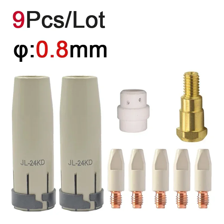 

Сварочные сопла Jinhu 0.8/1.0/1.2 мм для горелки 24KD MIG MAG