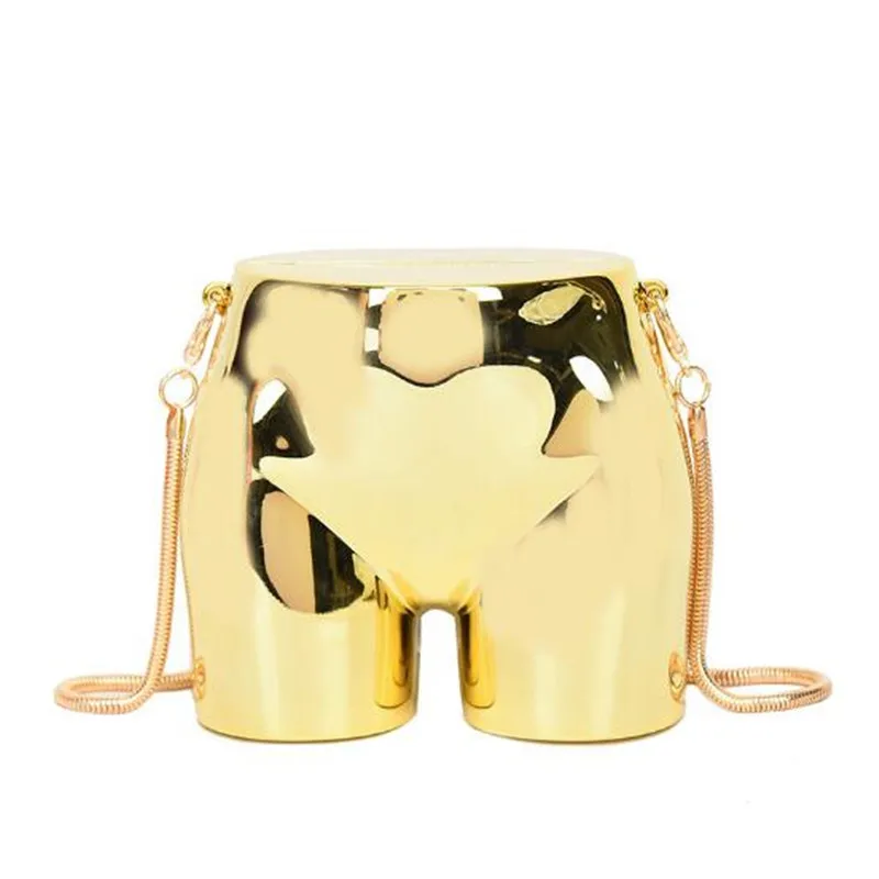 

Fun Hip Shape Box Chain Purses and Handbags for Women Fashion Designer Party Clutch Evening Bag Ladies Small Crossbody Bag
