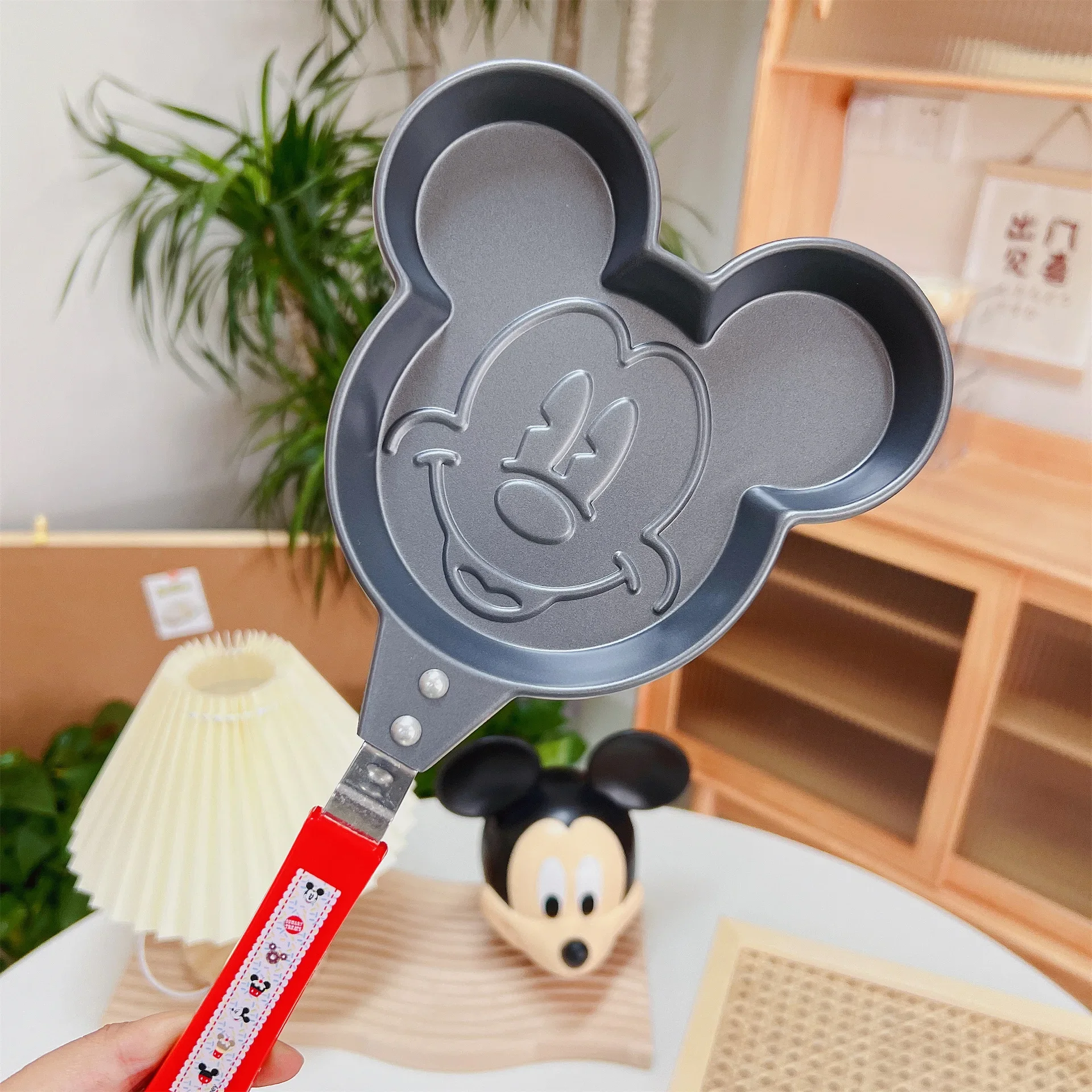 

Disney Cute Skillet Anime Mickey Minnie Stitch Muffin Pan Picnic Camping Can Open Fire Induction Cooker Skillet Christmas Gift