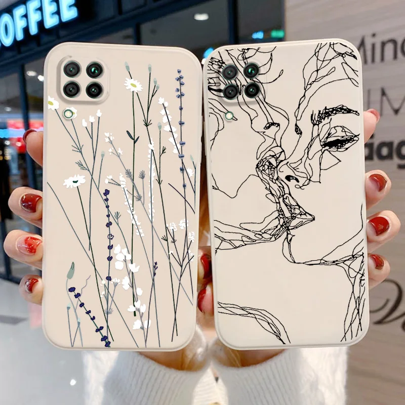 

Love Flower Case Honor 50 70 X8 9X 20 Pro 20S Cover For Huawei P30 Lite P40 P50 Pro Nova 7i Y9 Y6 Prime Y6 Pro 2019 Silicon Capa