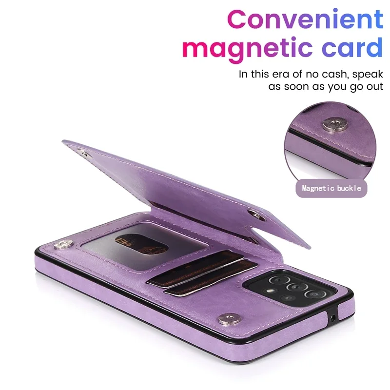 Чехол-Кошелек из искусственной кожи в стиле ретро с откидной пряжкой кожаный