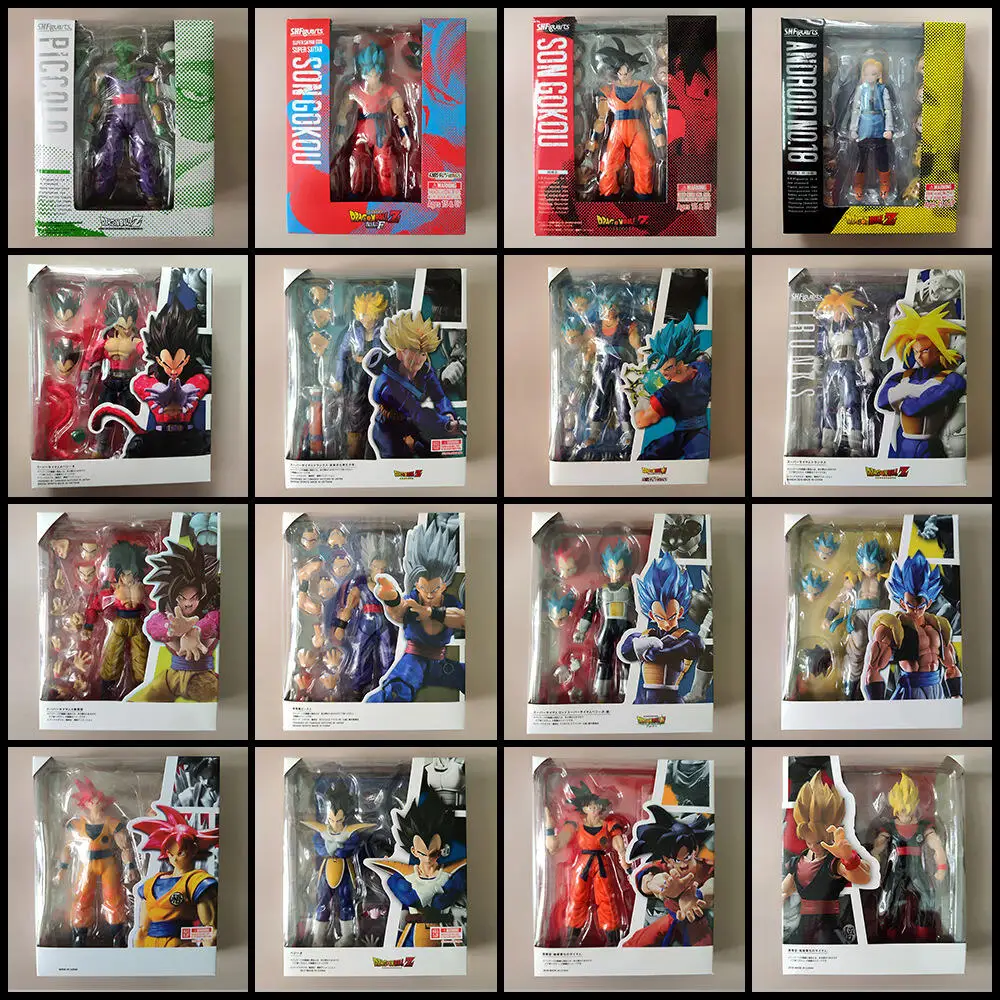 Фото Фигурки Dragon Ball SHF: Сон Гоку, Вегета, Андроид 18, Пикколо, Фриза — коллекционные модели, подарок на день рождения №1