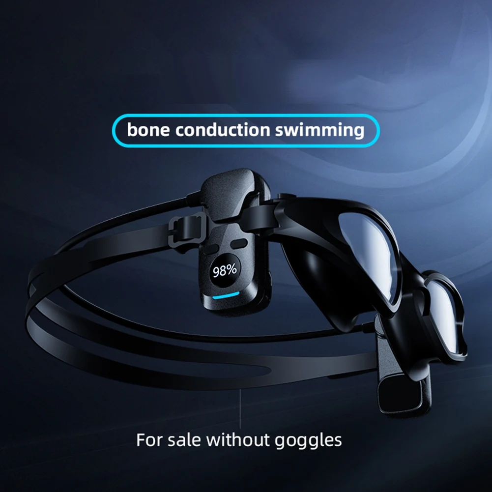 

Bone Conduction Earphone Swimming Goggles IPX8 Waterproof Underwater Music MP3 Player with 8G Memory Headphones