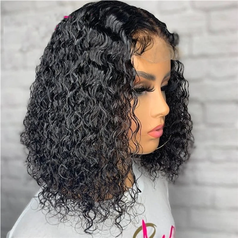 

26Inch 180%Density Long Kinky Curly Synthetic Lace Front Wig For Women With Baby Hair Heat Resistant Fiber Hair Daily Wig