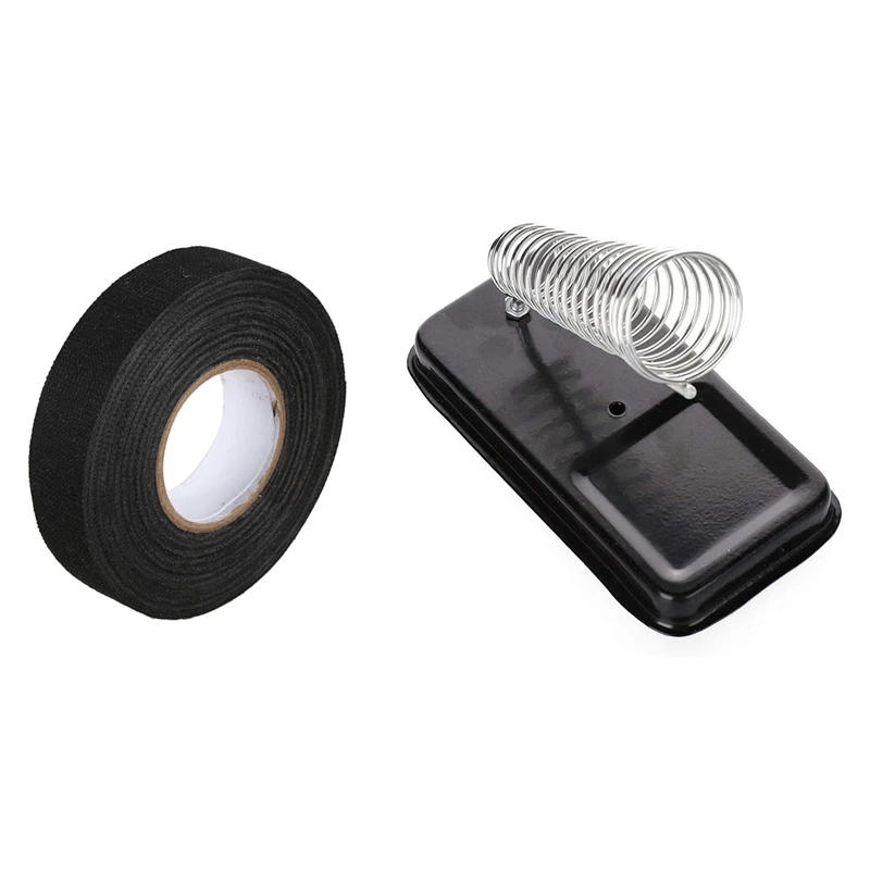 

5Pc Heat-Resistant Wiring Harness Tape with Metal Soldering Iron Stand Square Soldering Iron Stand
