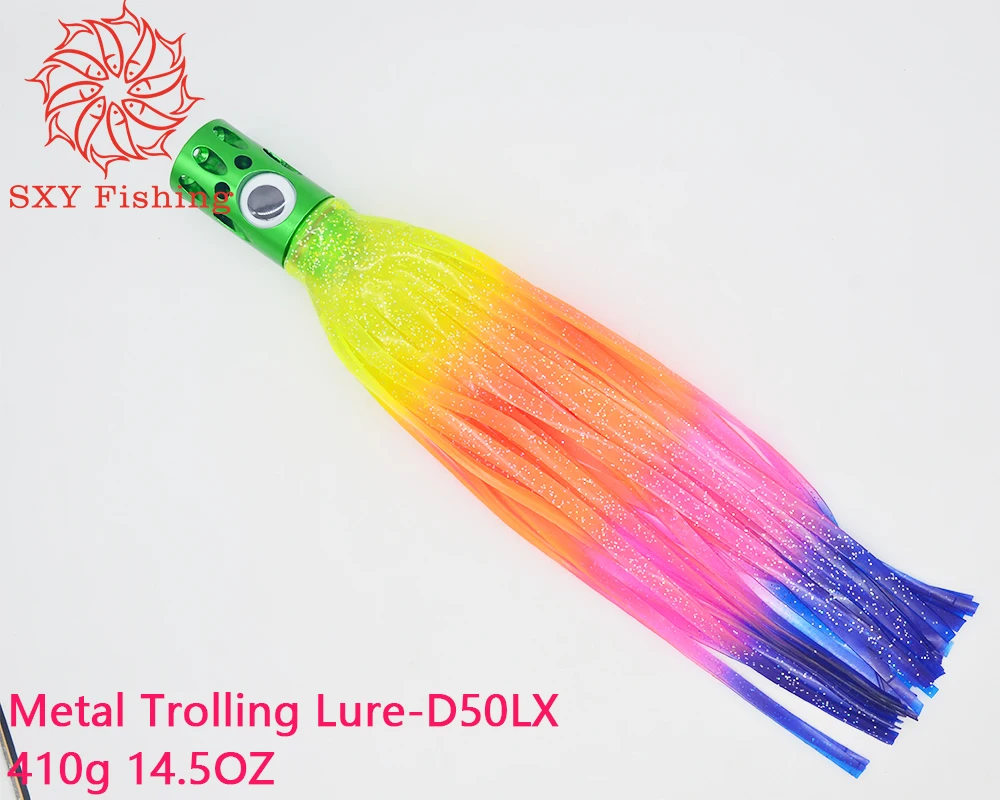 SXY рыболовная металлическая троллинговая приманка алюминиевая головка осьминог