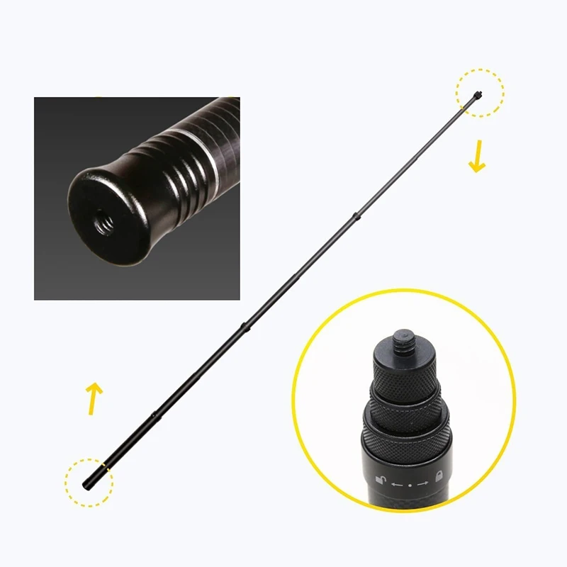 

1.5m Selfie Stick for Insta 360 Insta360 ONE X2 R For Ultralight Carbon Fiber Invisible Handheld Extendable Pole Monopod Black