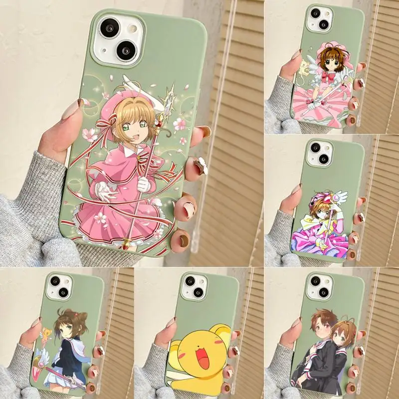 

Cartoon Card Captor Sakura Anime Phone Case For Iphone 7 8 Plus X Xr Xs 11 12 13 Se2020 Mini Mobile Iphones 14 Pro Max Case