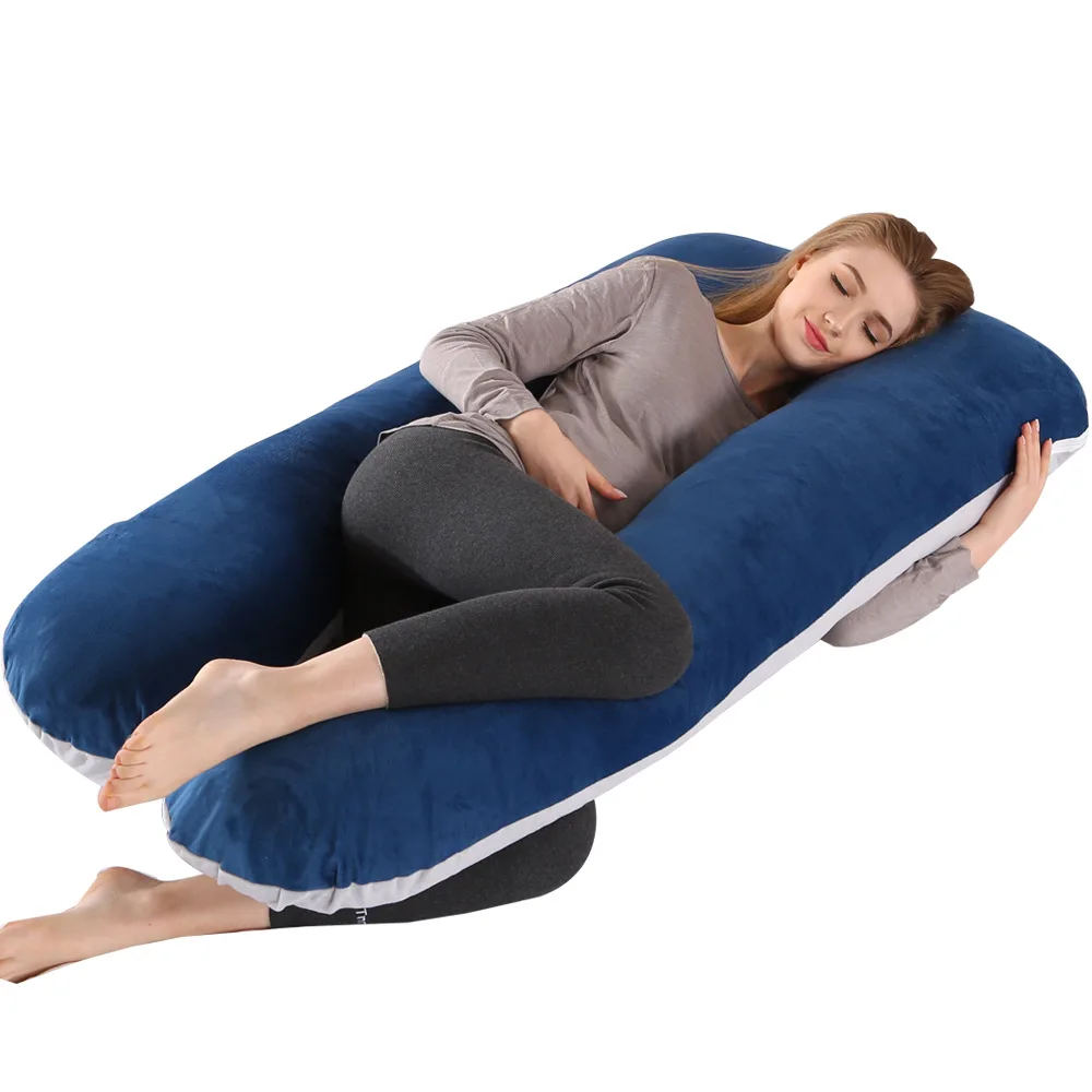 U Shape Maternity Pillows Pregnancy Side Sleeper Bedding Lon