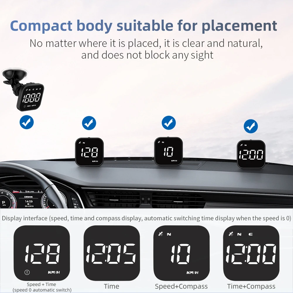 GPS-спидометр измерение HUD проекционный дисплей автомобильный компьютер