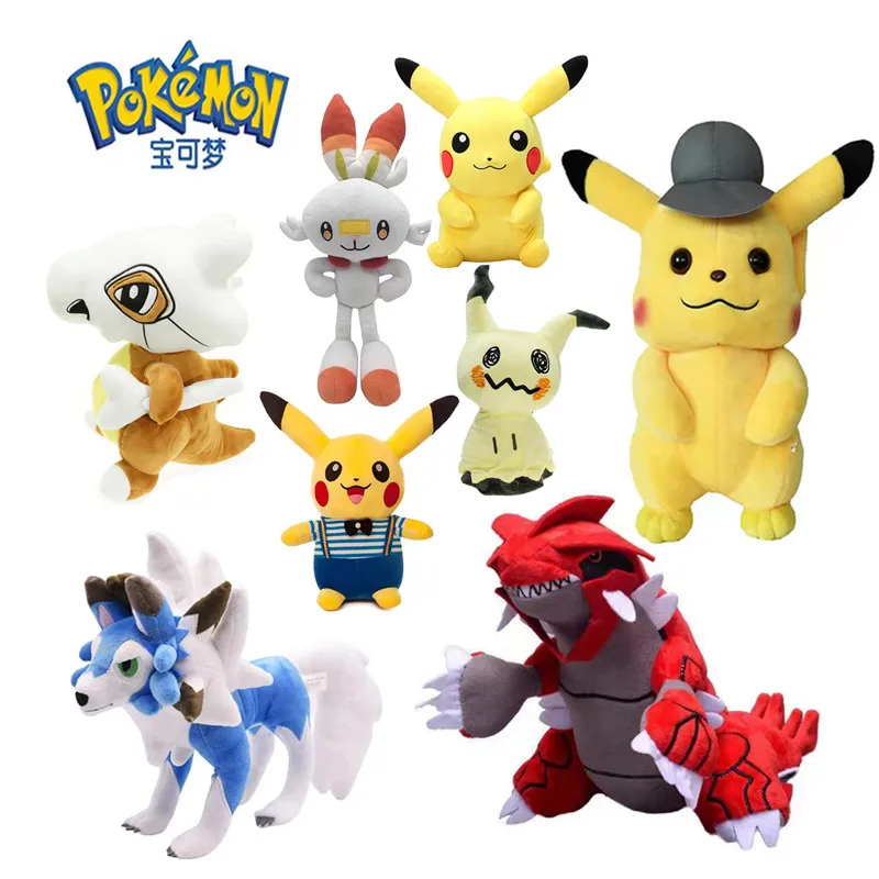 

Pokemon Plush Toy Dolls Cartoons Movie Anime Figure Pikachu Charmander Mimikyu Cosplay Collection Pet Action Model Plush For Kid