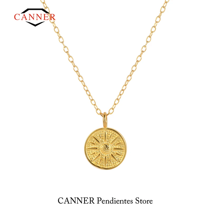 

Женская цепочка на шею CANNER, ожерелье-чокер в стиле Kpop из стерлингового серебра 925 пробы, ювелирные изделия золотого цвета на шею, подвеска на ...