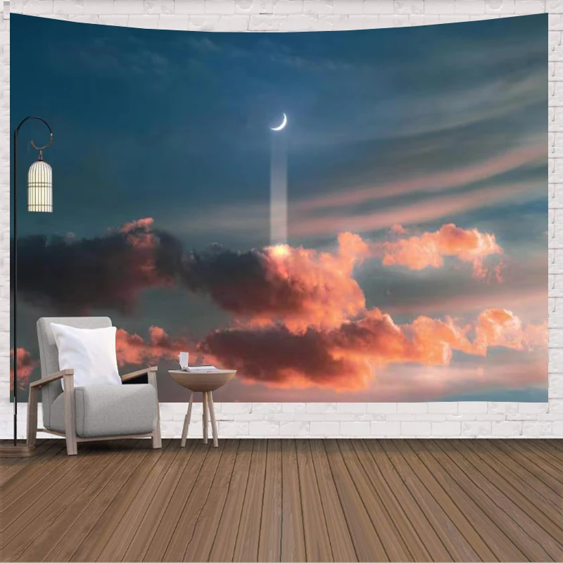 Кружевное настенное украшение в виде облака для спальни гостиной покрывало с