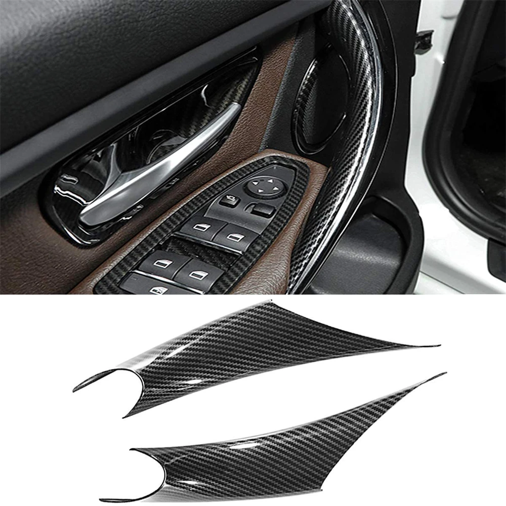 

2Pcs Driver Side & Passenger Side Interior Door Handle Pull Protective Cover for BMW 3 4 Series 320i 328i 330i 335i F30 F31 F36