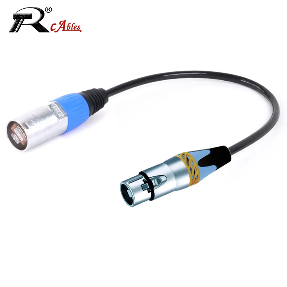 Кабель-удлинитель 3Pin XLR типа Мама к водонепроницаемому UTP RJ45 8P8C CAT5/5E папа