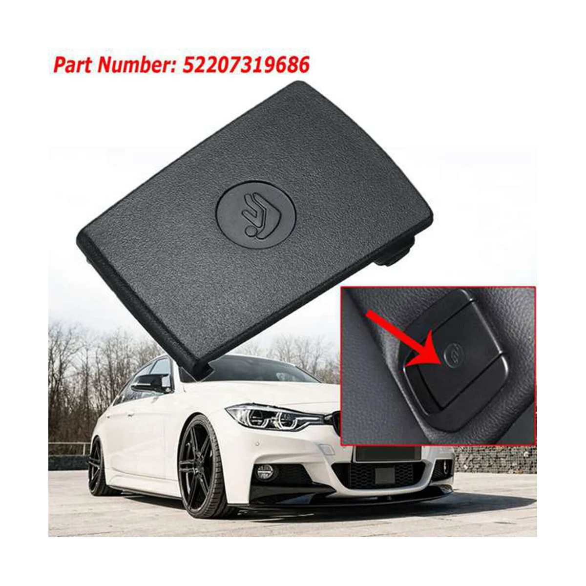 4X для-BMW F20 F30 F31 E84 E87 3-Series крышка анкера для детского сиденья ISOFIX 52207319686