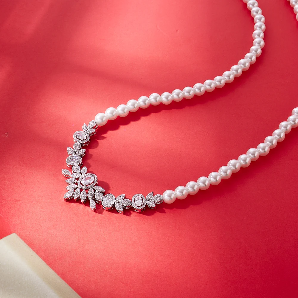 В ювелирных изделиях жемчужные Ювелирные наборы для женщин ювелирные изделия