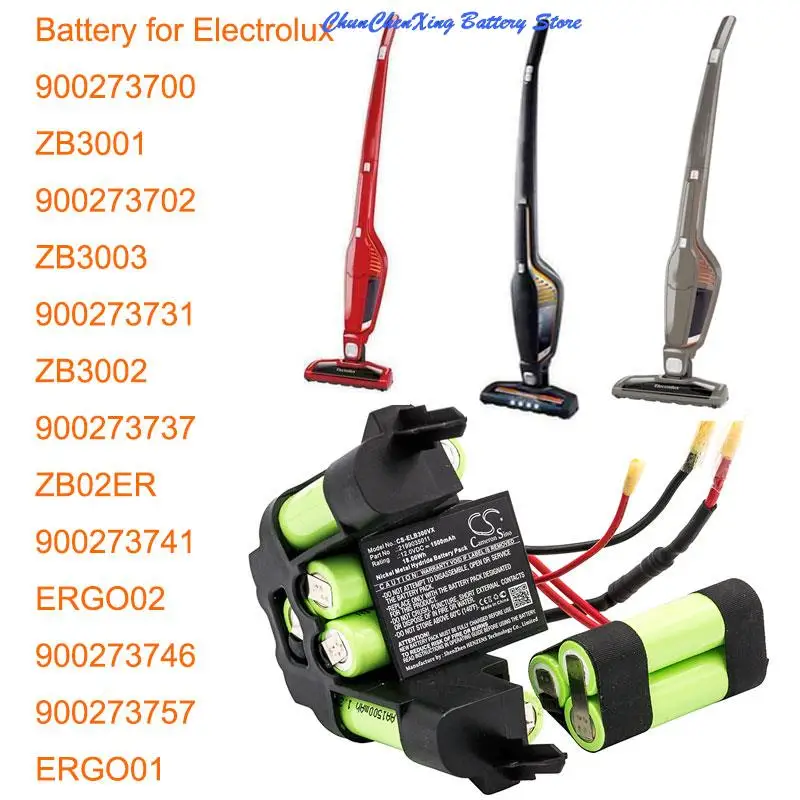 

Аккумулятор OrangeYu 1500 мАч для ELECTROLUX 900273733, 900273741, 900273746, ERGO01, ERGO02, ZB02ER, ZB3001, ZB3002, ZB3003