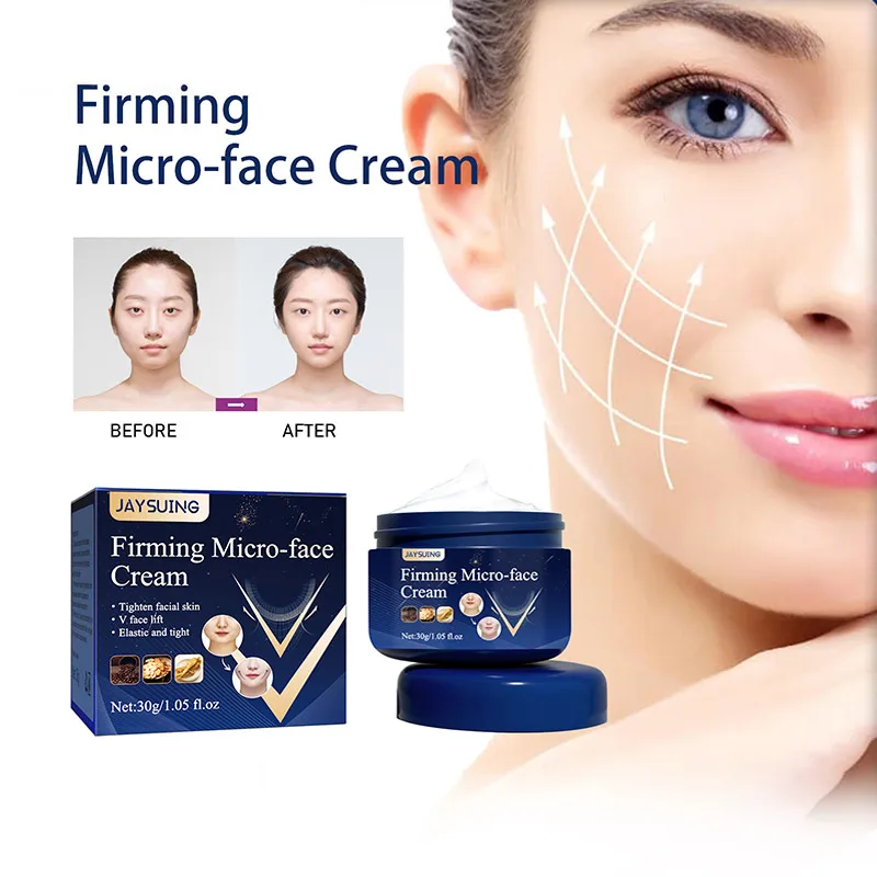 

Jaysuing Anti Wrinkle Face Cream Moisturizer Nourishing Improve Puffiness Anti-aging Fade Fine Lines V Face Firming Cream 30g