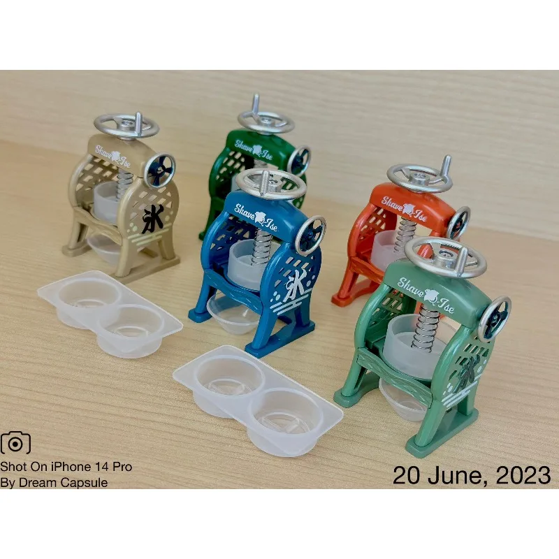 Фото Оригинальные фигурки TOYS SPIRITS Kawaii Gashapon: винтажная аниме-фигурка Ice Maker Crusher, милая миниатюрная кукла, декор, подарок №2