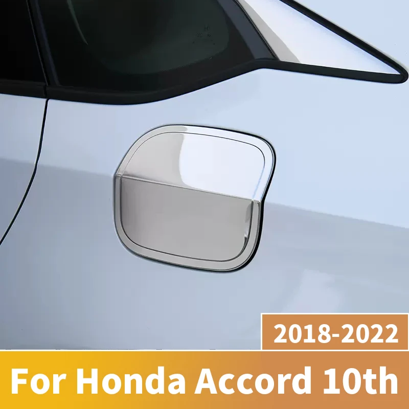 

Stainless Steel Exterior Car Oil Fuel Tank Gas Cap Cover Trim Sticker For Honda Accord X 10th 2018 2020 2021 2022 Accessories