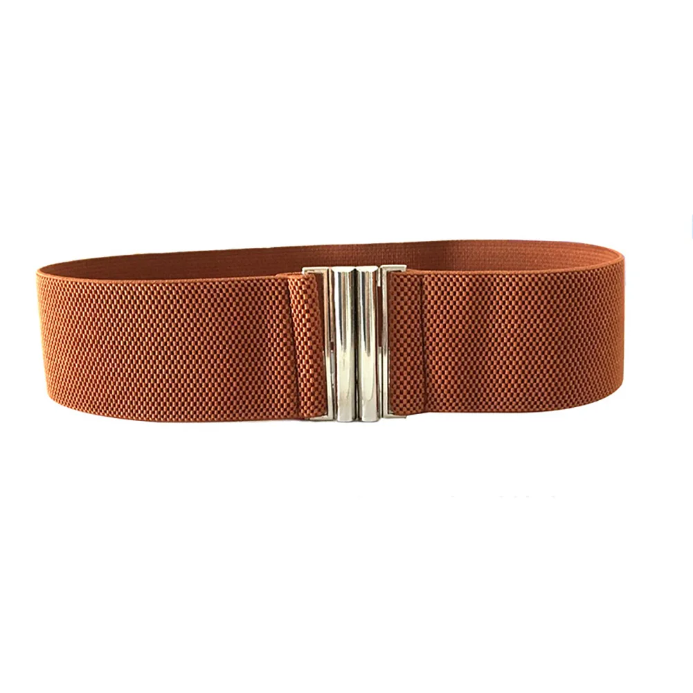 

Trimmer Buckle Fashion Stretch Metal Accessories Waistband Durable Soft Solid Korean Style Women Belt Ladies Elastic Waist