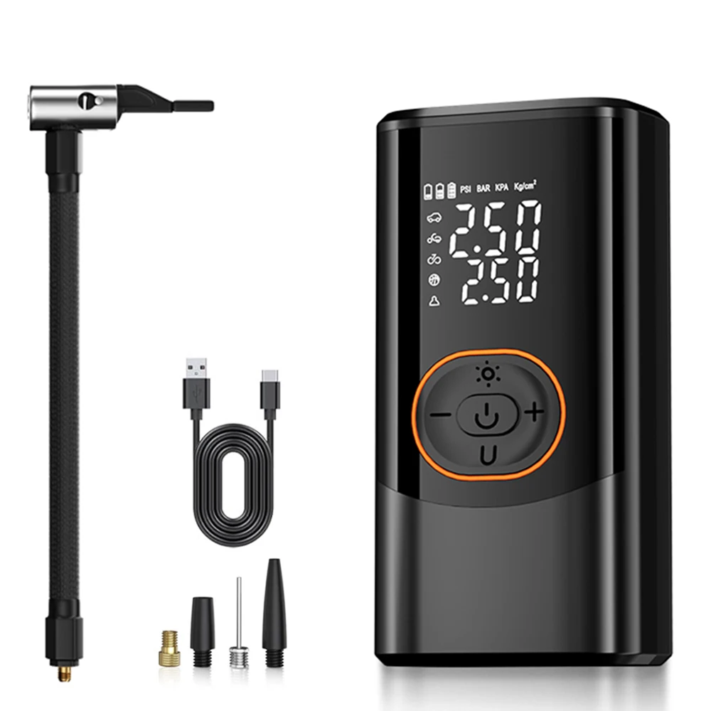 

Портативный Электрический Воздушный Компрессор 12В, Беспроводной Насос Для Накачки Шин Автомобиля, Мотоцикла, Велосипеда