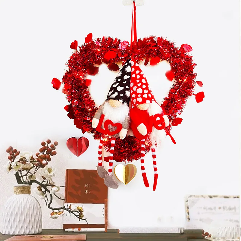 

Valentine's Day Gifts Faceless Doll Garland Happy Valentine's Day Party Decoration For Home Wedding Confession Drops