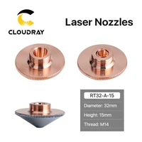cloudray raytools dia 32mm h15 caliber 0 8 6 0 singledouble layers welding laser nozzles for fiber laser cutting cnc machine