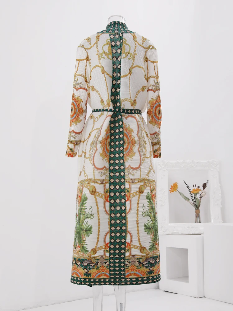 Женская плиссированная ветровка LANMREM винтажная куртка контрастных цветов с