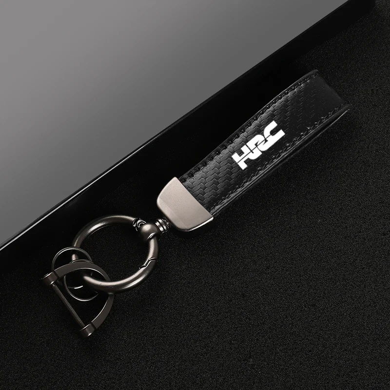 Кожаные автомобильные кольца из углеродного волокна брелок для Honda HRC CBR 250 600 RR VFR
