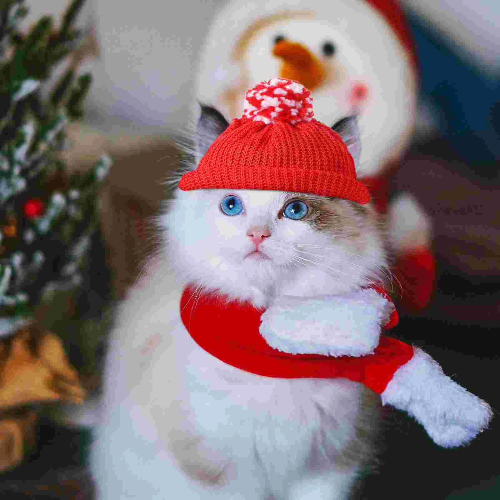 Рождественские шапки для домашних животных головные уборы костюмы на Хэллоуин