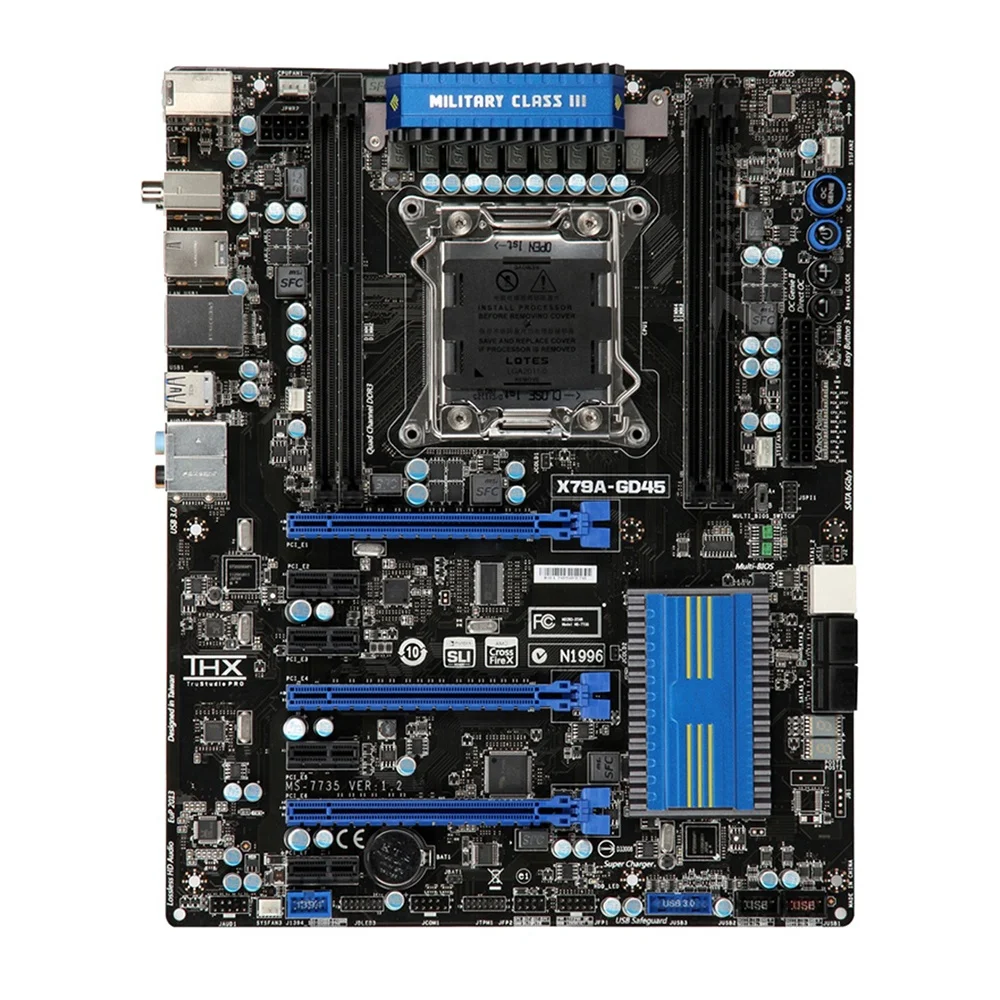 

X79A-GD45 для Msi MS-7760 LGA2011 DDR3 64 Гб SATA3 USB2.0/3,0 PCI-E Gen3 ATX, материнская плата для настольного компьютера, высокое качество, быстрая доставка
