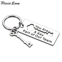 fashion keychain gifts for boss coworker leaving gift for colleague thank you key chain retirement mental employee card holder