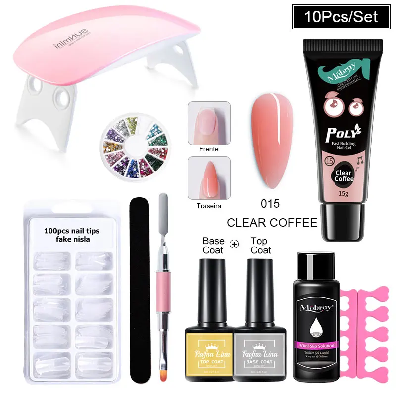 Набор для маникюра Новое поступление Типсы ногтей лак удлинение опал