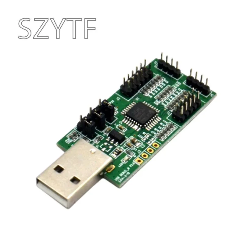 USB к UART,I2C,SPI (с 4-канальным ADC, 4-строчным, 8-цифровым IO и тестовым программным обеспечением NRF2401)