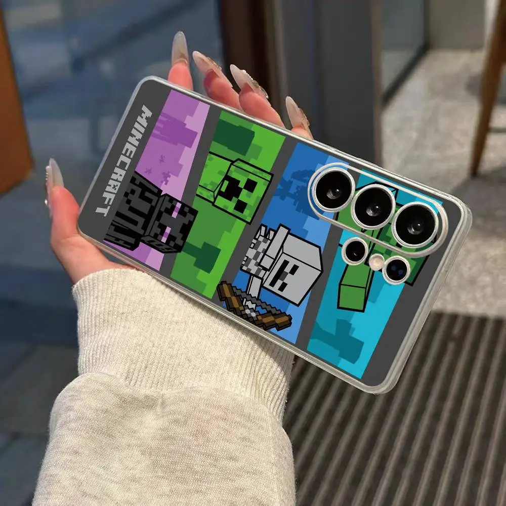 Чехол для телефона Game M-Minecrafts, прозрачный силиконовый мягкий чехол для Samsung S25, S24, S21, S22, S23, S30, Ultra, S20, Plus, Fe (art.: 3920db4a493fc) - 3920db4a493fc